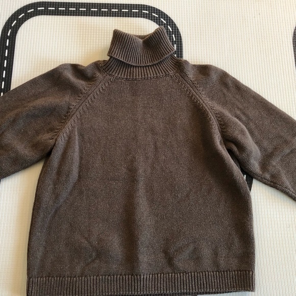 KOTN Sweaters - KOTN Brown Ribbed Turtleneck Sweater